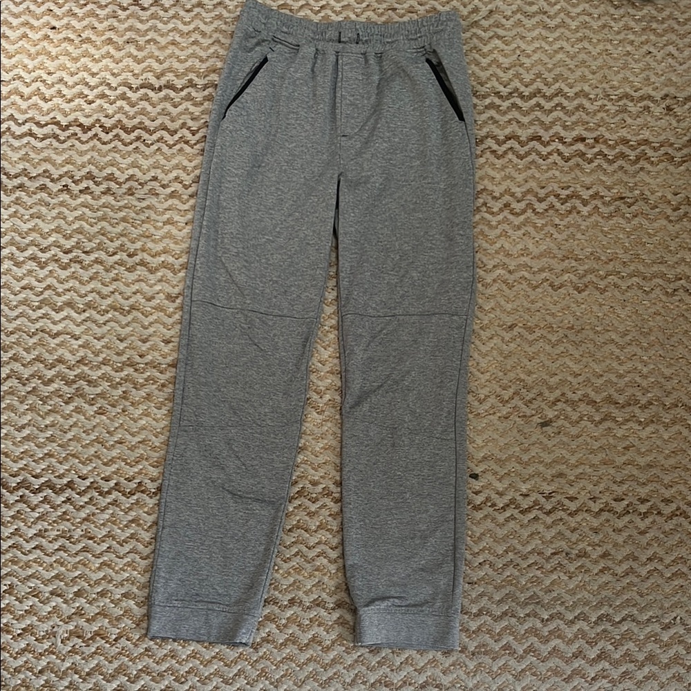 Runway Gray Jogger Pants with Black Accents and Pockets